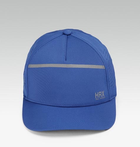 Unisex Blue Solid Training Cap